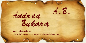 Andrea Bukara vizit kartica